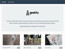 Tablet Screenshot of geekity.com